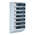 Mailbox for 7 apartments (YP-07-D gray stainless steel)