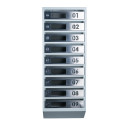 Mailbox for 9 apartments (YP-09-D gray stainless steel)