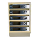 Mailbox for 5 apartments (YP-05-D beige stainless steel)