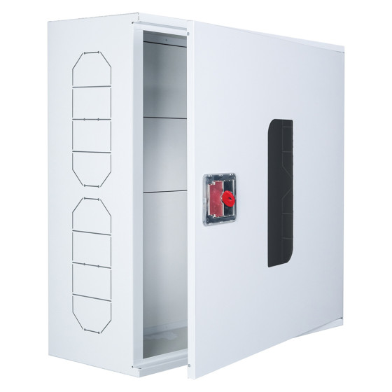 Fire cabinet ShP-N 60/60 BV (mounted, white, window, 600x600x230)