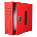 Fire cabinet ShP-NS 60/60 ChV (mounted, red, window, 600x600x230)