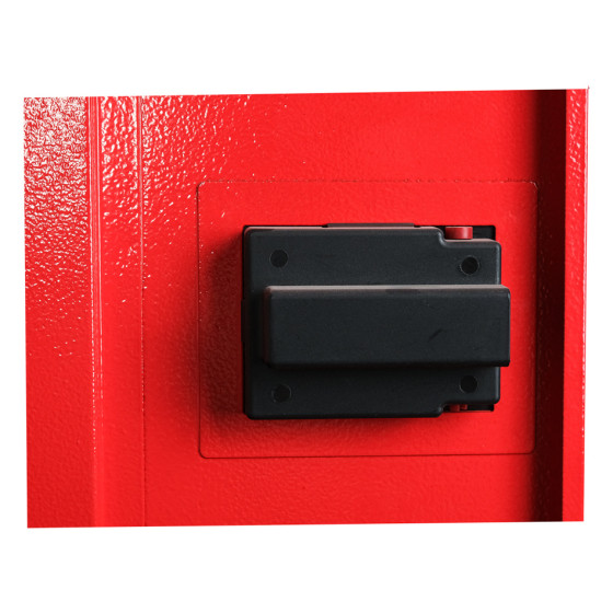 Fire cabinet ShP-NS 60/60 ChV (mounted, red, window, 600x600x230)