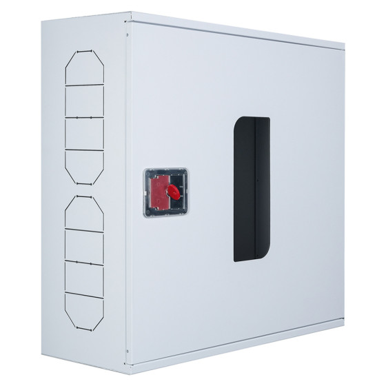 Fire cabinet ShP-NS 60/60 BV (mounted, white, window, 600x600x230)