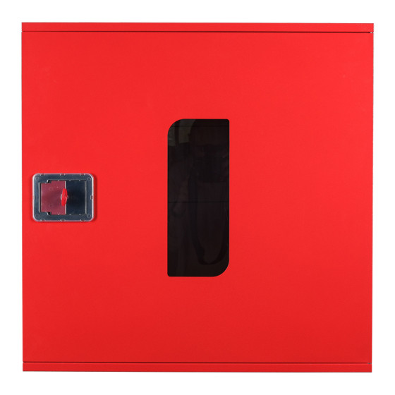 Fire cabinet ShP-N 60/60 black (mounted, red, window, 600x600x230)