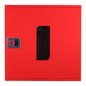 Fire cabinet ShP-N 60/60 black (mounted, red, window, 600x600x230)