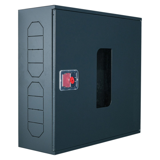 Fire cabinet ShP-N 60/60 BV (mounted, anthracite, window, 600x600x230)