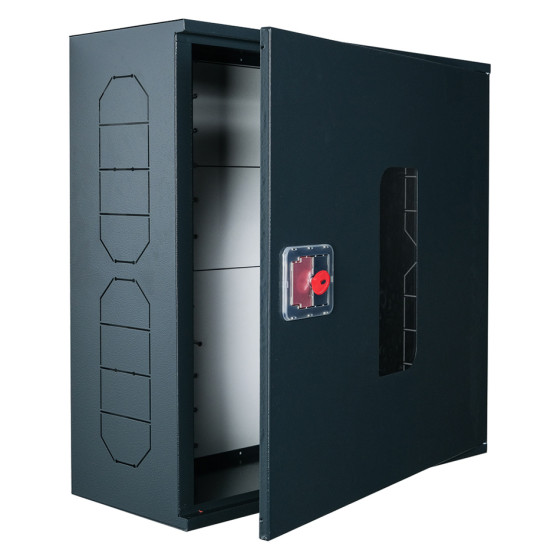 Fire cabinet ShP-N 60/60 BV (mounted, anthracite, window, 600x600x230)