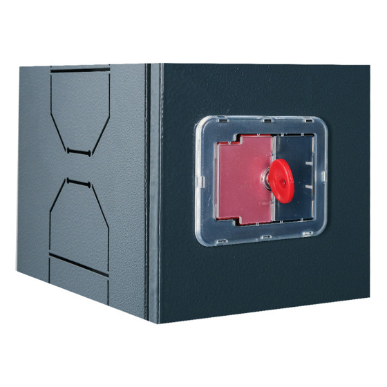 Fire cabinet ShP-B 60/60 BV (built-in, anthracite, window, 600x600x230)