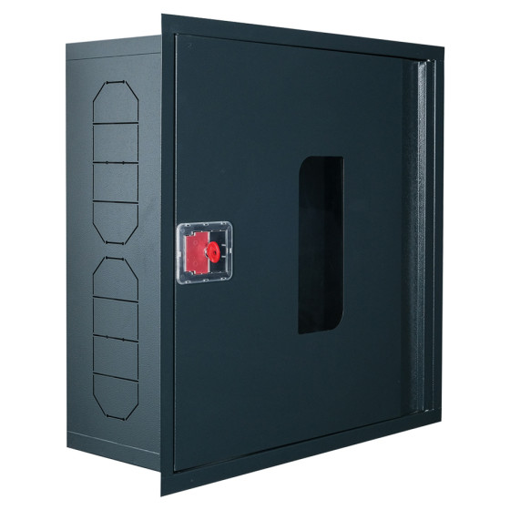 Fire cabinet ShP-VS 60/60 BV (built-in, anthracite, window, 600x600x230)