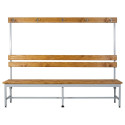 Dressing room bench with hanger, one-sided (LG-4-2000)