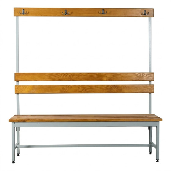 Dressing room bench with hanger, one-sided (LG-4-1500)