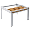 Bench with a stand for a metal cabinet (LG-7-400)
